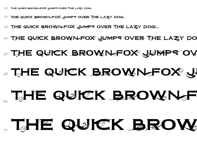 Dirt2 Copperbolt font waterfall